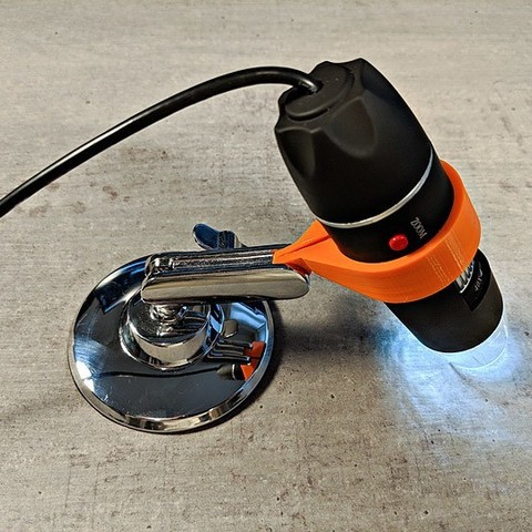 Mikroskop-Ständer-upgrade tool - Elektronik zoom Vergrößerung makro jiusion Endoskop Klemme Kamera Halterung 3D print model - Mito3D