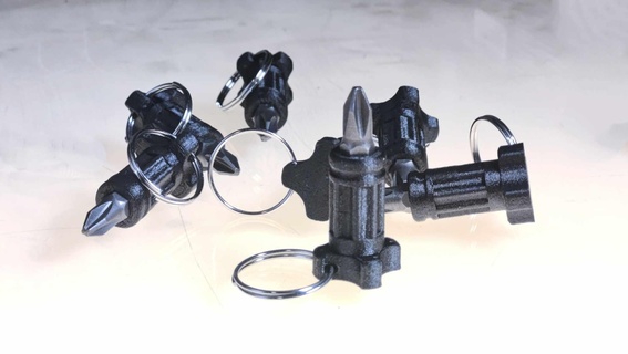 chave fenda chaveiro Ferramentas parafuso Chave phillips hex ferramenta 3d print model - Mito3D
