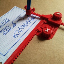 micro-sketch game 2d plotter telesketch toy 3d print model - Mito3D