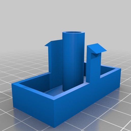 microonda puerta botón pestillo openscad 3D print model - Mito3D