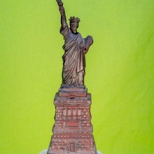 mid 20th yüzyıl heykel özgürlük hatıra model Agisoft fotoğraf taraması ada minyatür bina yeni York nostalji retro güzel of turist nostaljik binalar_yapıları 3d print model - Mito3D