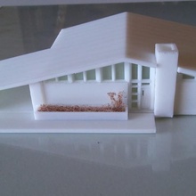 mid century house 1 n-Maßstab 1160 Architektur z-scale ho-Maßstab - kits Bau Modell hobby 3d print model - Mito3D
