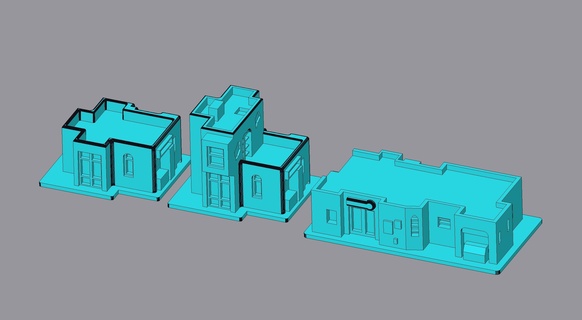 mezzo est medina piccolo edifici genere 1 6mm 285 gioco guerra giocattolo scenario moderno acqua Torre 3d print model - Mito3D
