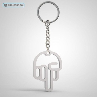 middle finger keychain middle finger keychain  3d print model - Mito3D
