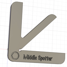 middle spotter center finder wood working turning 3d print model - Mito3D
