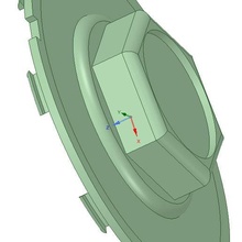 middlebridge wheel centre tool reliant scimitar car hub cap 3d print model - Mito3D