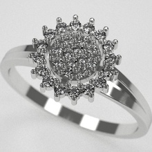 midgard set jewelry jewel jewelry brilliant ring 3d print model - Mito3D