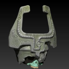 midna's skull twiglight princess art midna zelda bust 3d print model - Mito3D