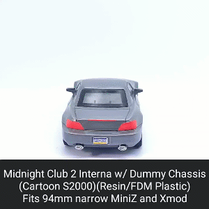 medianoche club 2 interna cuerpo cáscara tonto chasis xmod miniz coche vehiculo ruedas modelo mr03 LED 1 28 resina fdm plastico pintado rc 3d print model - Mito3D