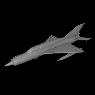 mig 21 escala 1 72 imprimible stl archivos aeronave avión militar jet 3d print model - Mito3D
