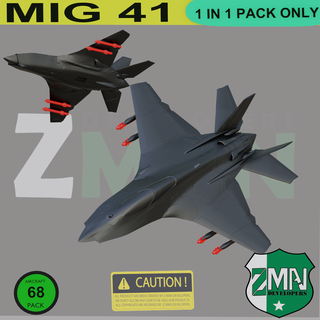 mig 41 v1 mig41 combatiente jet avión reacción militar aeronave 1 200 resina Sla fdm zmanora ruso 3d print model - Mito3D