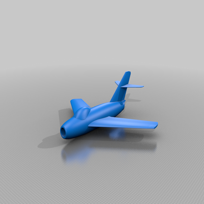 mig 15 juego avión jet vehiculos transporte 3d print model - Mito3D