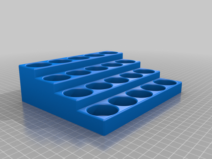 mig lavar 35mm botella rack 20 personalizado Arte herramientas 3d print model - Mito3D