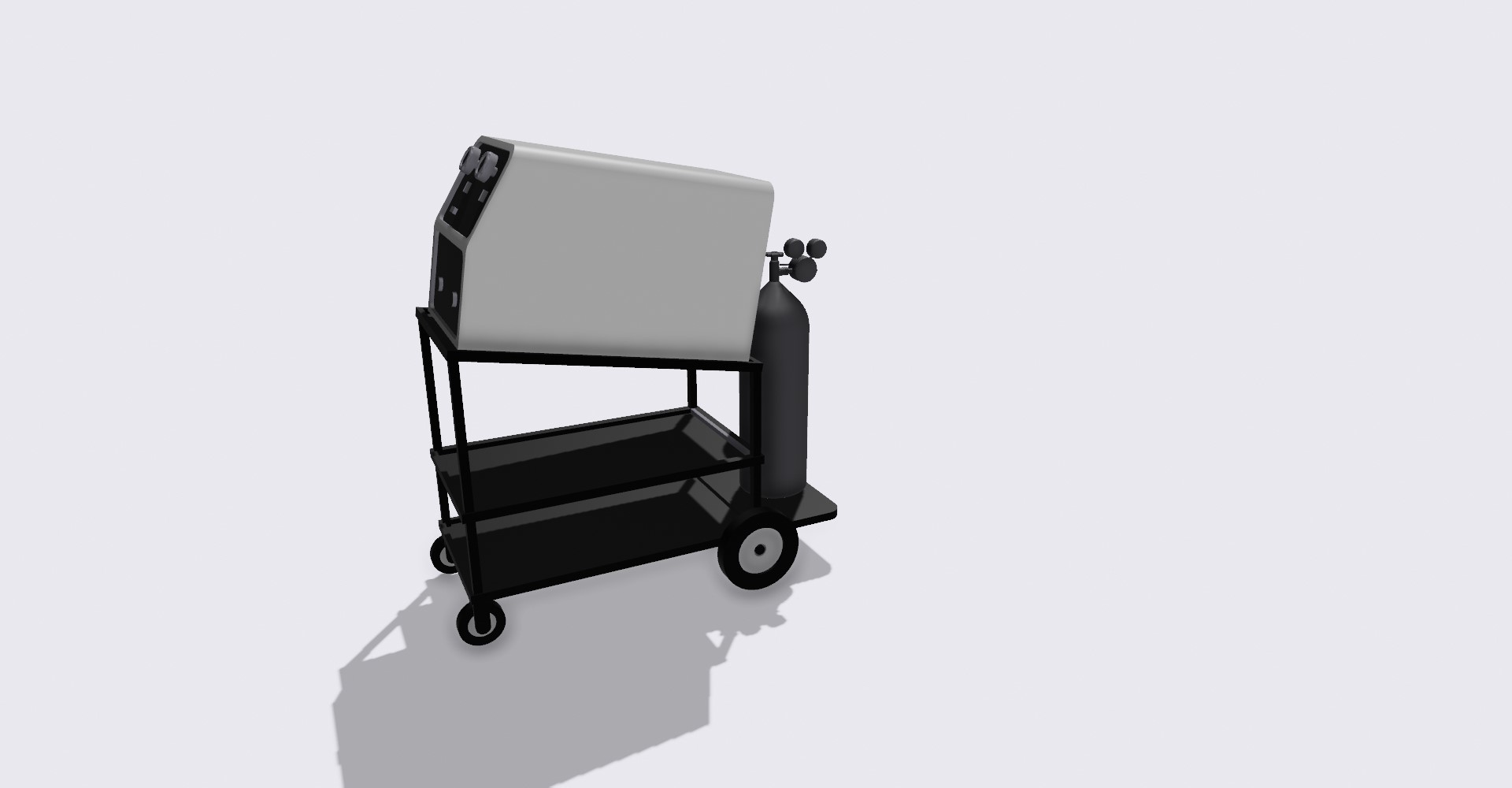 mig welder cart Various shop diorama garage car truck 3D print model - Mito3D