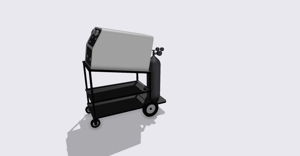 mig welder cart Various welder shop diorama garage car truck  3d print model - Mito3D