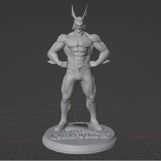 might - hero academy Game all my boku no anime 3d print model - Mito3D
