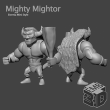 mighty mightor eternia mini's style 80s action figure barbarian dungeons dragons fantasy figures greyskull he-man male masters universe miniature miniatures motu muscles toy vintage war hammer 3d print model - Mito3D