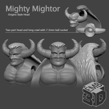 mighty mightor head origins vintage style figures 80s action figure barbarian dungeons dragons fantasy greyskull he-man male masters universe miniature miniatures motu muscles toy 3d print model - Mito3D