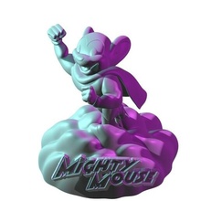 mächtig Maus Super mickey Disney Held 3d print model - Mito3D