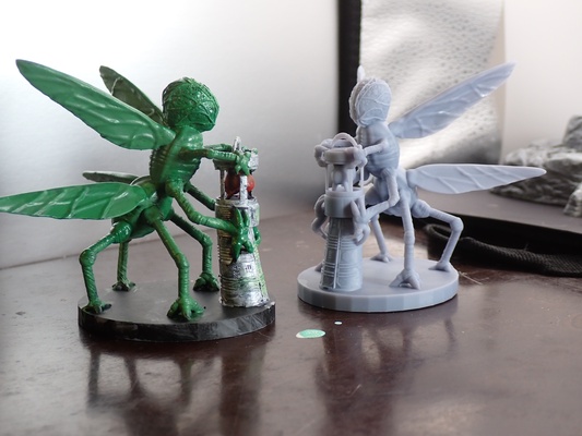 mio amico cervello vaso gioco cthulhu magia lovecraft creatura mi go 3d print model - Mito3D