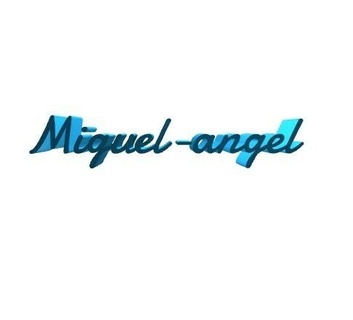 miguel-angel boy male man first name decoration art home day bricoloup 3d 3d print model - Mito3D