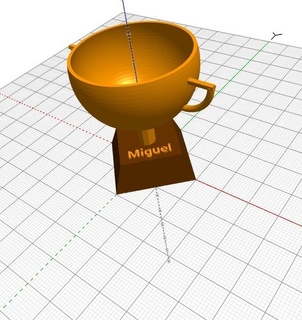 miguel 2 trophy 3d print model - Mito3D