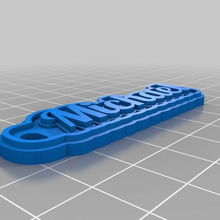 mik 2 customized keychains 3d print model - Mito3D