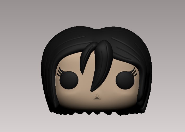 mikasa Ackerman funko popular cabeza fuko anime 3D print model - Mito3D