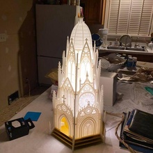 mike's cathedral lamp art gothic architecture church religious christian christ catholic 3d print model - Mito3D