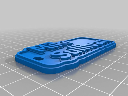 mike's keychain customized keychains 3d print model - Mito3D