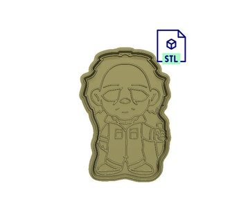 mike meyers cookie cutter stamp set 2 piece file horror 3d print model - Mito3D