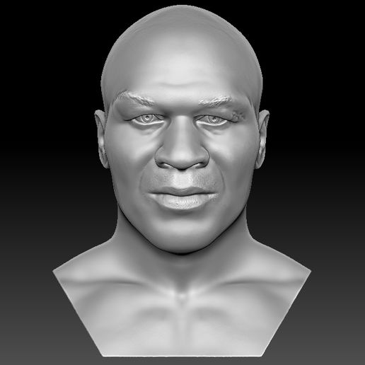 Miguel tyson busto 3d impresión Arte Floyd Mayweather boxeo Boxer combatiente ufc celebridad famoso escultura miniatura estatua 3D print model - Mito3D
