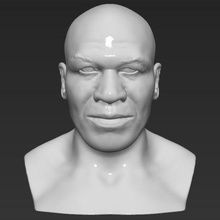 mike tyson bust 3d printing ready stl obj art statue miniature sculpture famous celebrity ufc fighter boxer boxing floyd mayweather 3d print model - Mito3D