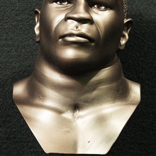 mike tyson bust 3d print model - Mito3D