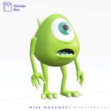 Mike wazowski 3d mostri inc disney pixar stl Stampa 3d print model - Mito3D