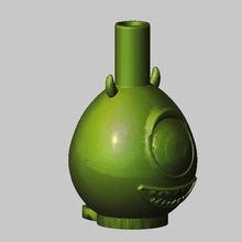 Mike wazowski bocal extrusora gancho hokha bongo shisha 3d print model - Mito3D