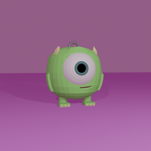 mike wazowski pixar keychain monsters toy collectible toys 3d print model - Mito3D