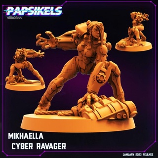 mikhaella cyber ravager robot arm cyberpunk cyborg ravager papsikels  3d print model - Mito3D