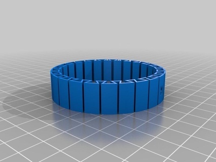 mikki name bracelet customized bracelets jewelry 3d print model - Mito3D