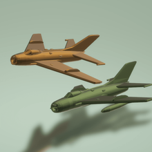 mikoyan-gurevich mig-19 farmer game vehicles vvs mig fighter aircraft 3d print model - Mito3D