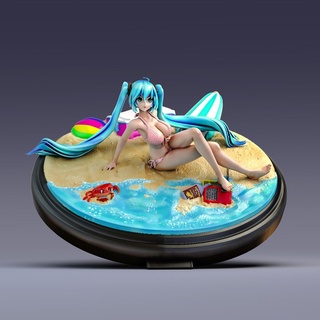 miku base arte anime manica ragazza movietv 3d print model - Mito3D