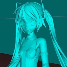 miku hatsune Spiel Spiele vocaloid sla sexy der Miniatur japan Mädchen Abbildung fdm dlp anime Figur 3d print model - Mito3D
