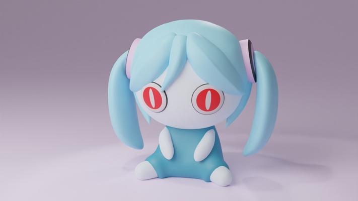 miku pinocho p juego muñeca 3d print model - Mito3D