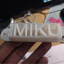 miku word-keychain 3d print model - Mito3D