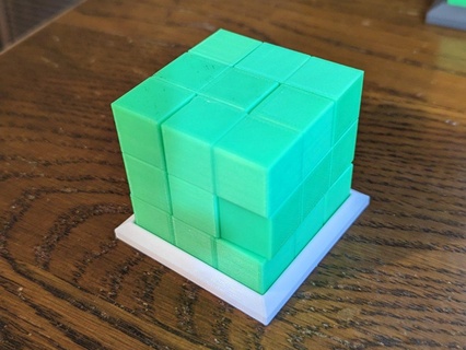 Topolino sciare cubo puzzle puzzle 3d print model - Mito3D