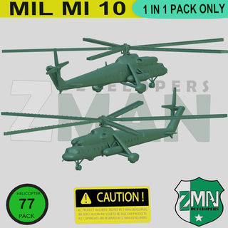 mil mi 10 helicopter v1 mil mi 10 mil mil mi 10k mil-10 helicopter rotorcraft 1 200 sla fdm zmanora russian helicopter  3d print model - Mito3D