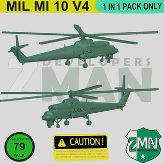 mil mi 10 helicopter v4 10k mil-10 rotorcraft 1 200 sla fdm zmanora russian 3d print model - Mito3D