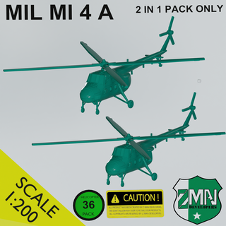 mil 4 2 1 helicóptero mil4 resina Sla 200 3d print model - Mito3D