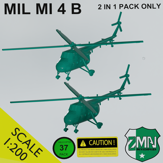 mil mi 4 2 1 helicopter b mil4 rotorcraft resin sla 200 3d print model - Mito3D