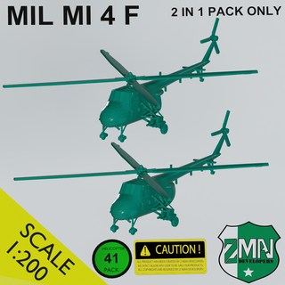 mil 4 2 1 helicóptero f mil4 resina Sla 200 3d print model - Mito3D